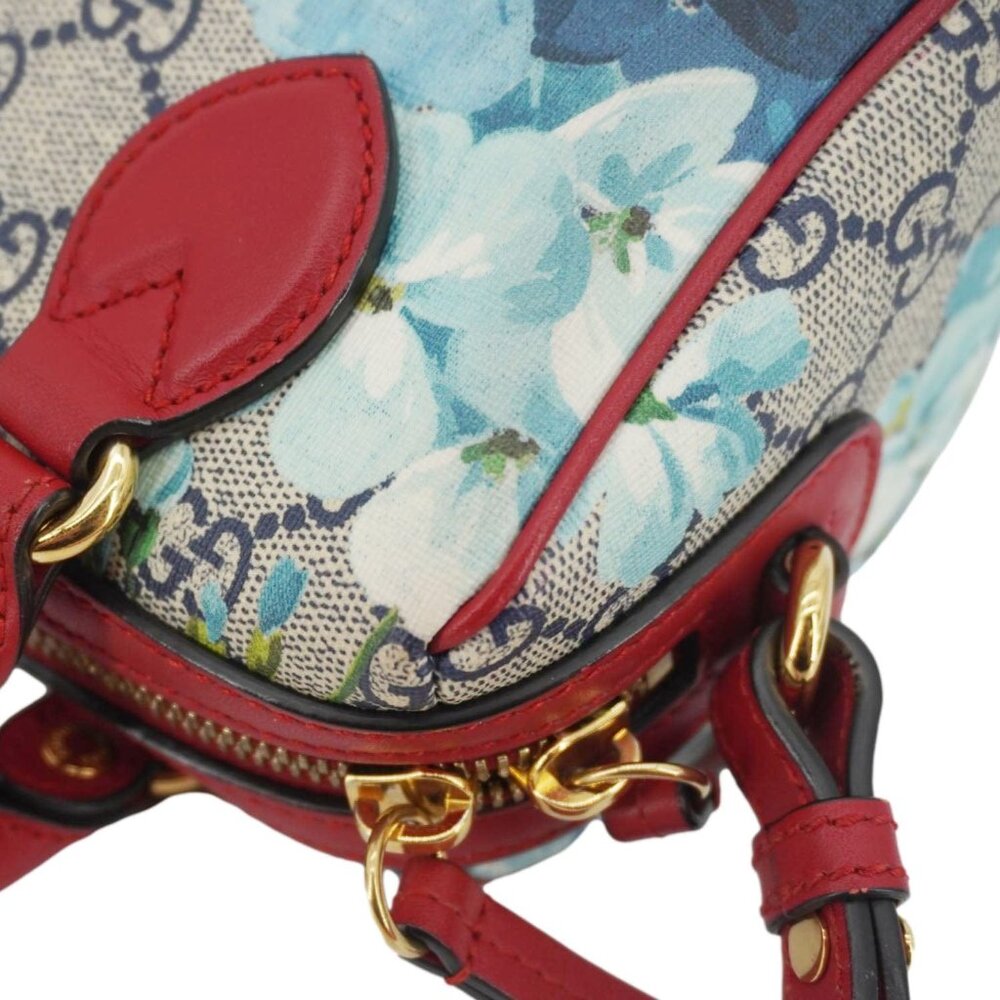Gucci  Mini Blooms GG Supreme Canvas Top Handle Crossbody Bag Multicolor 546312 - Picture 7 of 16